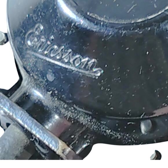 WWII Bakelite Radio Plug-In Headset, Rubber Sleeve Cushion, Original Straps - Picture 4 of 6